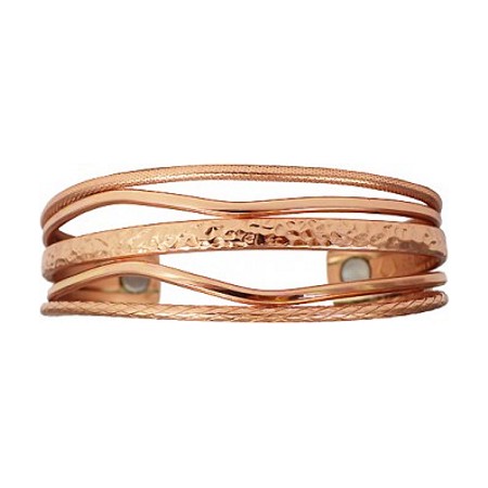 Sergio Lub Copper Tide Cuff Bracelet w/Magnets #842 - Click Image to Close